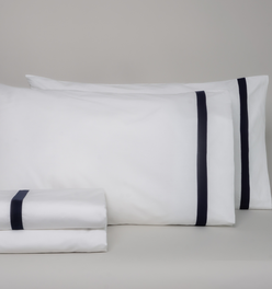 Saatva Banded Percale Sheet Set