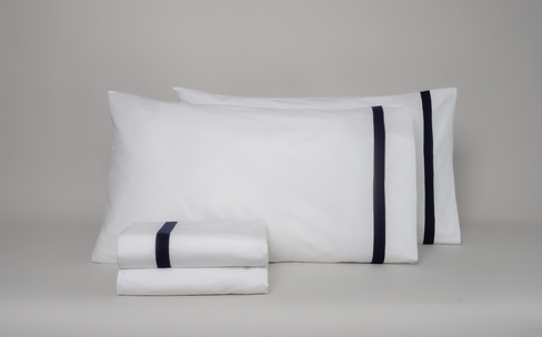 Saatva Banded Percale Sheet Set