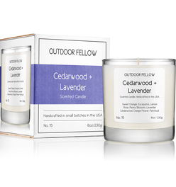 Cedarwood and Lavender Scented Candle