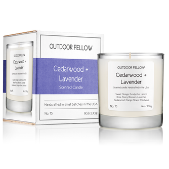 Cedarwood and Lavender Scented Candle