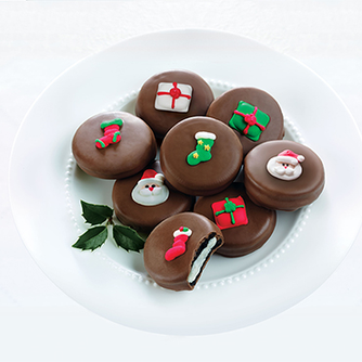 Chocolate Covered Christmas Cookies 12 PC