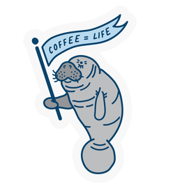 Coffee Equals Life Sticker