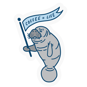 Coffee Equals Life Sticker