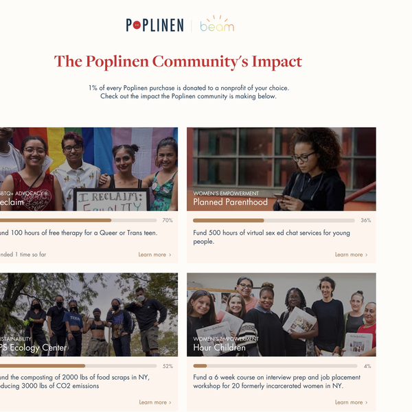 Poplinen Partners with Beam Impact to Let Customers Support Social Causes