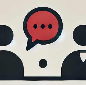 DALL·E 2024-11-11 15.25.56 - A minimalistic horizontal header image with a simple icon representing 'consultation.' The icon should feature elements such as a speech bubble or two copy.png