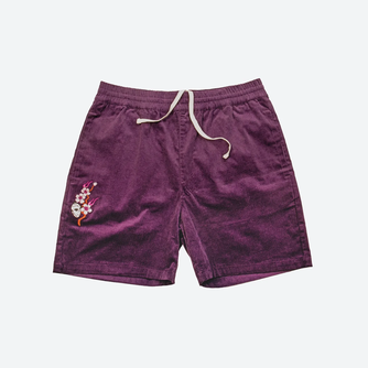 Fire Blossom Corduroy Short