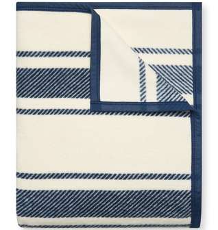 Dockside Stripe Navy Blanket