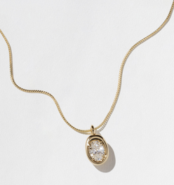 Delphi Oval Diamond Necklace