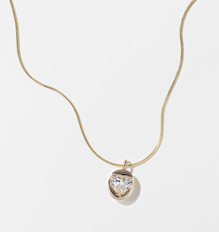 Delphi Heart Diamond Necklace