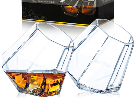 Diamond Whiskey Glasses