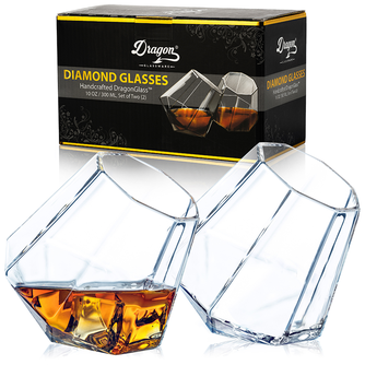 Diamond Whiskey Glasses