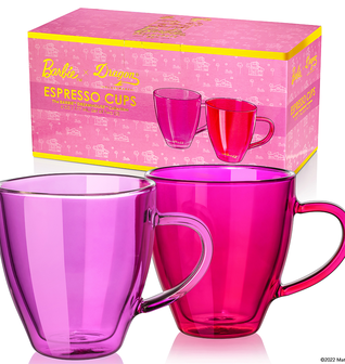 Barbie™ x Dragon Glassware® Dreamhouse™ Espresso Cups