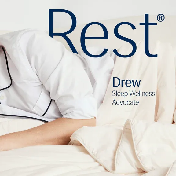 Drew Barrymore Partners with RestⓇ , Leaders in Cooling Fabric Technology to Promote Better Sleep for All
