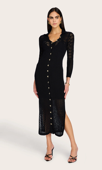 Eleni Pointelle Knit Dress