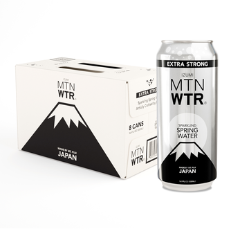 EXTRA STRONG Sparkling Spring Water 16.9 oz can