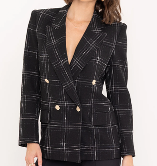 Maverick Windowpane Tweed Blazer
