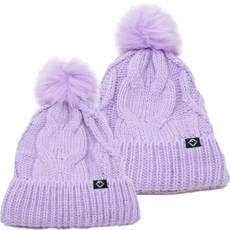 Matching Pom Beanies - Adult & Baby