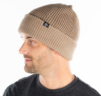 Men's (Unisex) Waffle Knit Beanie (FJMH6)