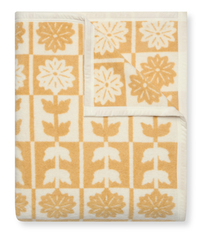 Floral Quilt Almond Blanket