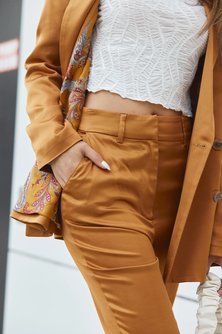 The Claiborne Pant in Viscose Charmeuse