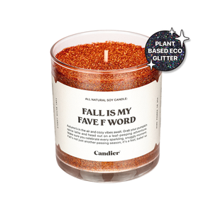 FALL FAVE F WORD CANDLE