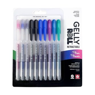 Gelly Roll Retractable Fan Favs 10-Pack