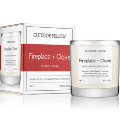 Fireplace + Clove Scented Candle