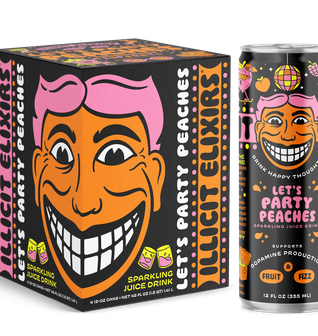 LET'S PARTY PEACHES 4 PACK