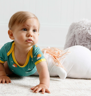 2-Piece Short Sleeve EcoSnuggle™ Bamboo Baby Onesie Set