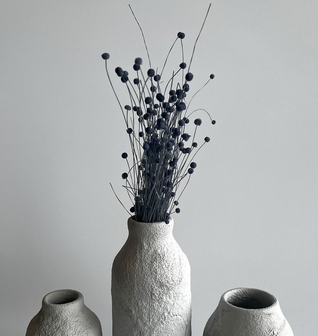 Gray Crater Vase Collection
