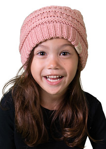 Kids Ribbed Knit Beanie (H-3847)