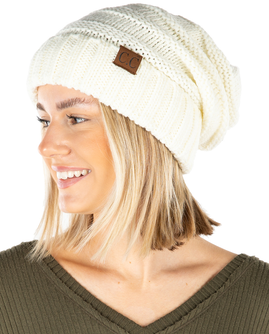 Unisex Adult Oversized Slouchy Beanie