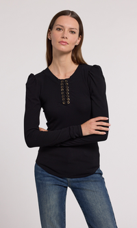 Khara Lace-Up Top