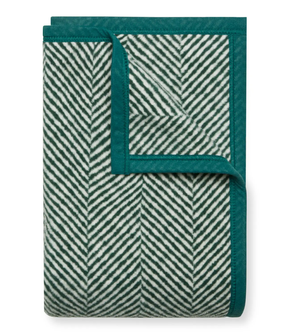 Harborview Herringbone Evergreen Blanket