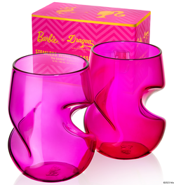 Barbie™ x Dragon Glassware® Stemless Wine Glasses