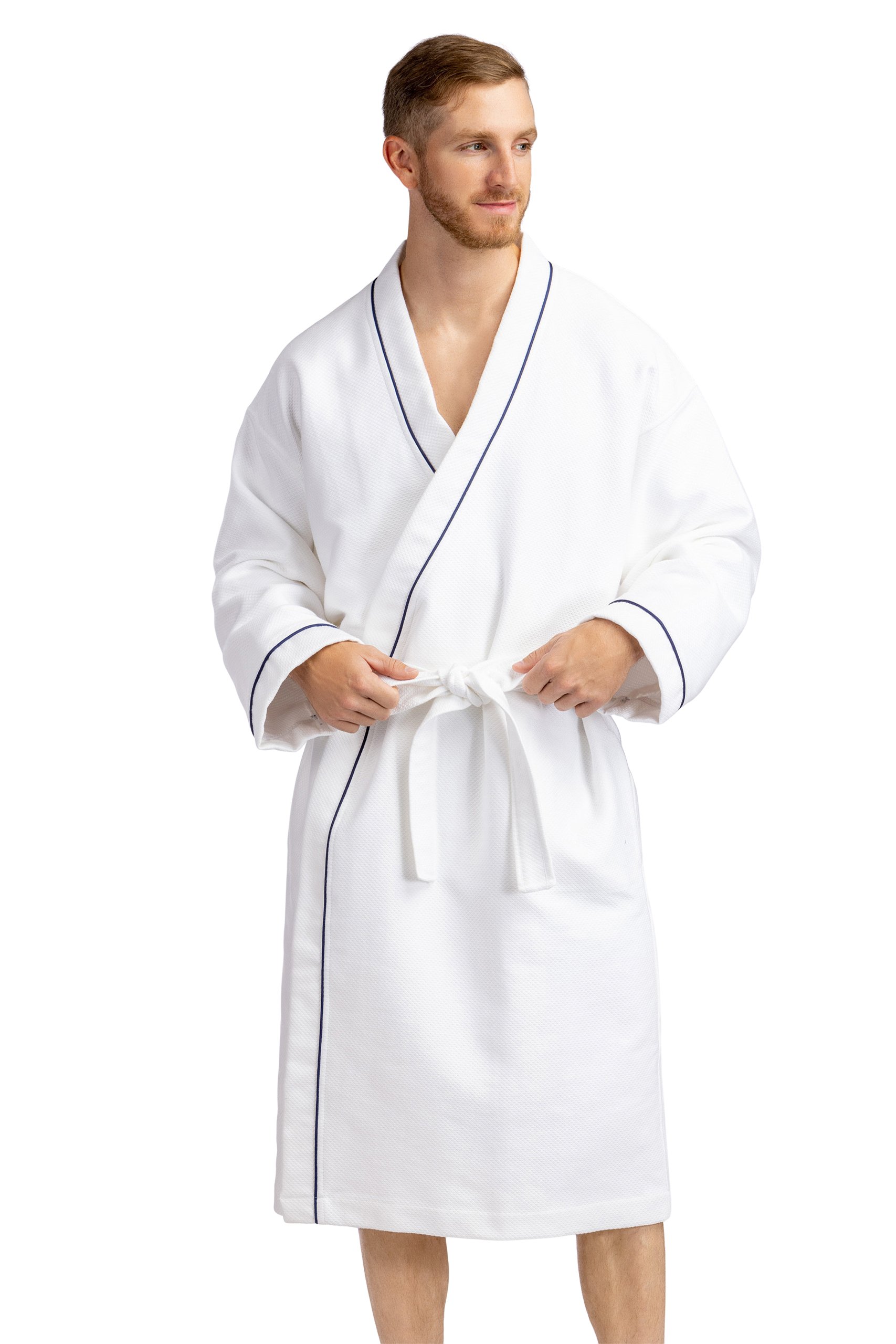 Texere Men's Modal Kimono Bathrobe with Quilted Design Public