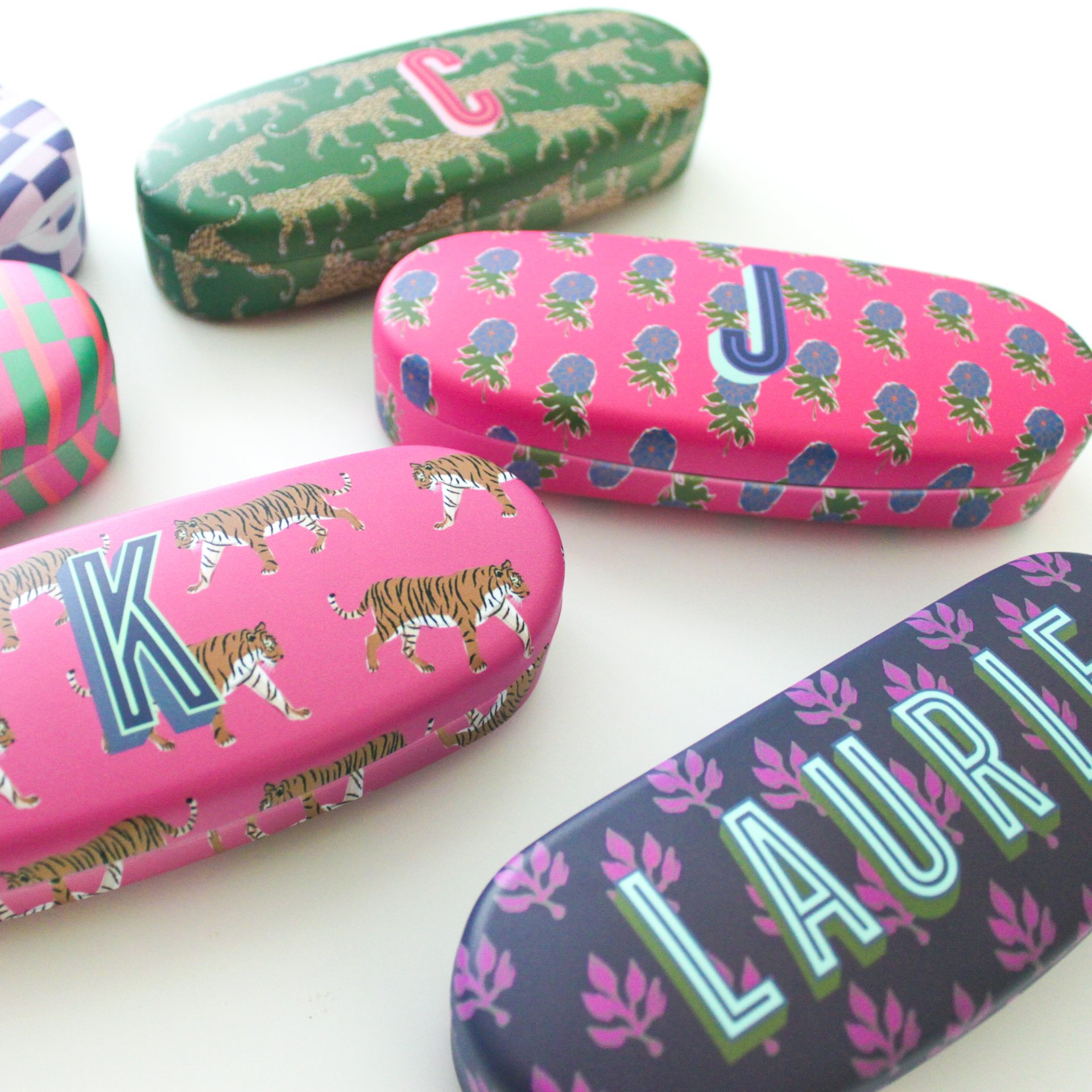 Monogrammed Eyeglass Case Public Relations Media Kit Press Hook