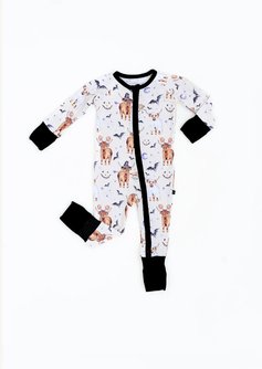 ZIP JAMMIES - MOO BOO CREW