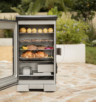 East Oak 30-Inch Electric Smoker with Glass Door
