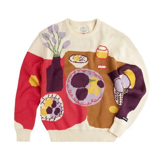 MAGGIE COWLES X DSNY LAVENDER & POPPY SWEATER