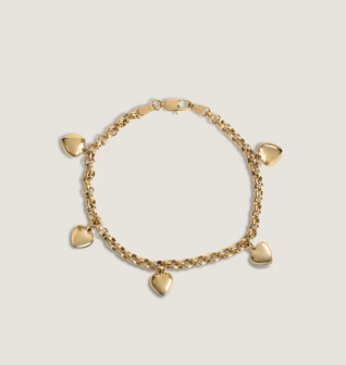 Chemistry Heart Charm Bracelet