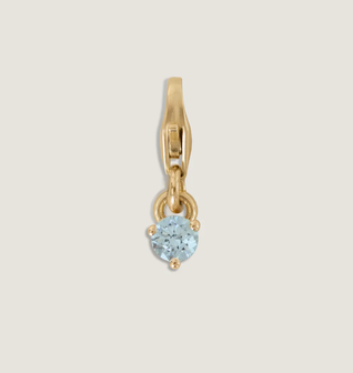 Ma-eum Birthstone Charm Aquamarine