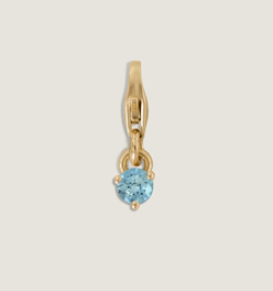 Ma-eum Birthstone Charm Blue Topaz