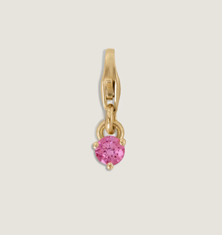Ma-eum Birthstone Charm Pink Tourmaline