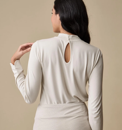 Long Sleeve Keyhole Top