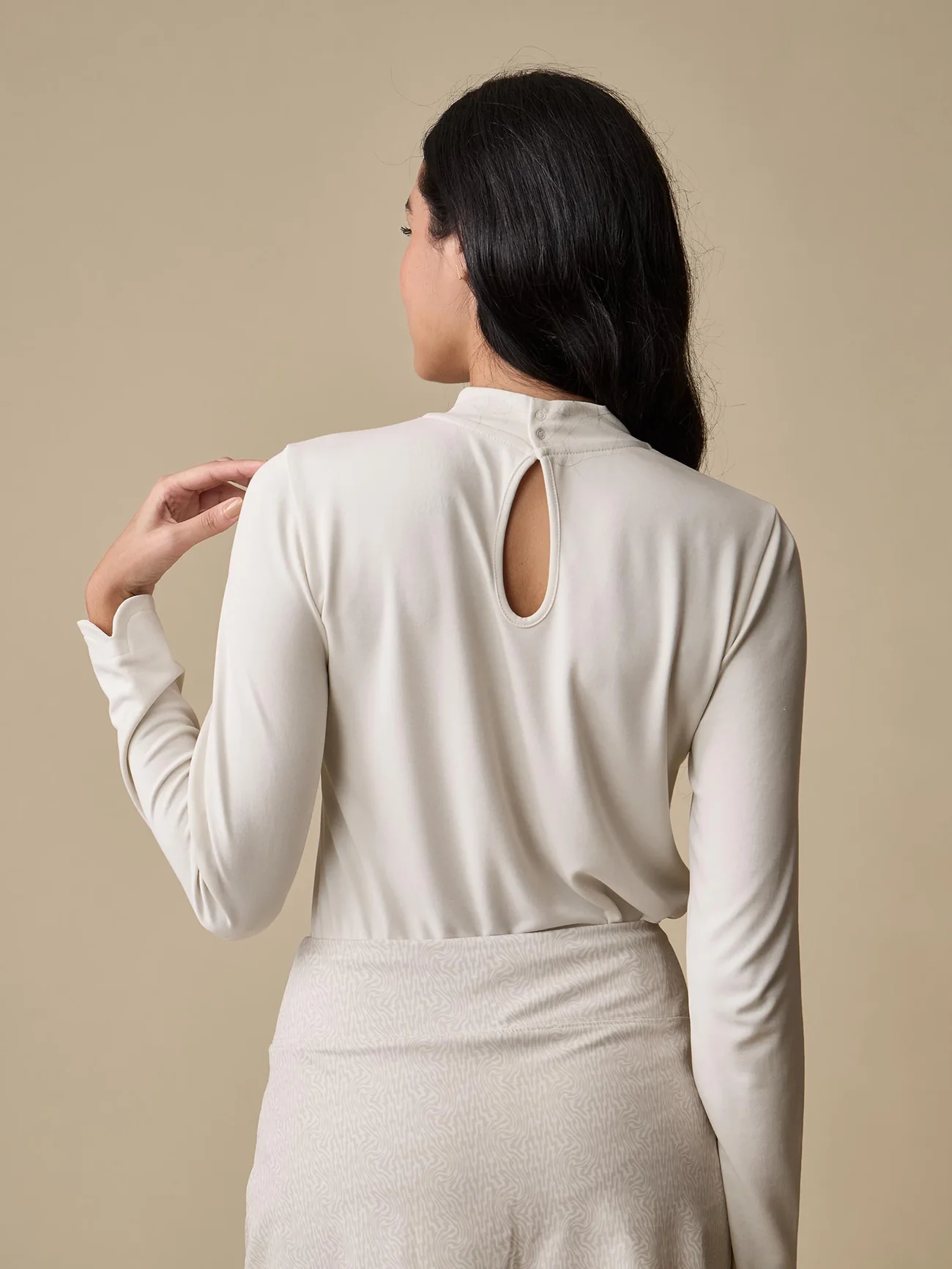 Long Sleeve Keyhole Top - Public Relations Media Kit - Press Hook