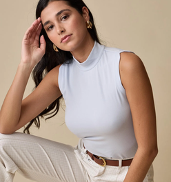 Sleeveless Keyhole Top