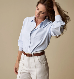 Periwinkle Classic Button Up