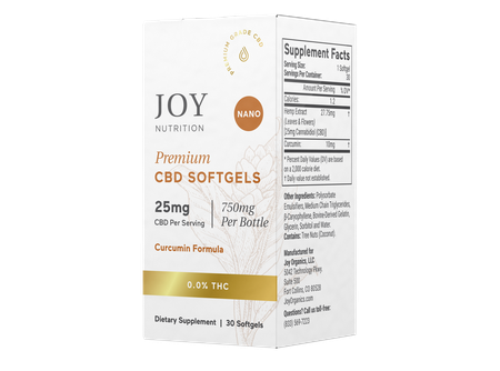 Broad Spectrum CBD Softgels with Curcumin