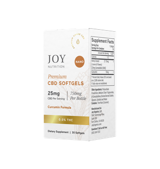 Broad Spectrum CBD Softgels with Curcumin